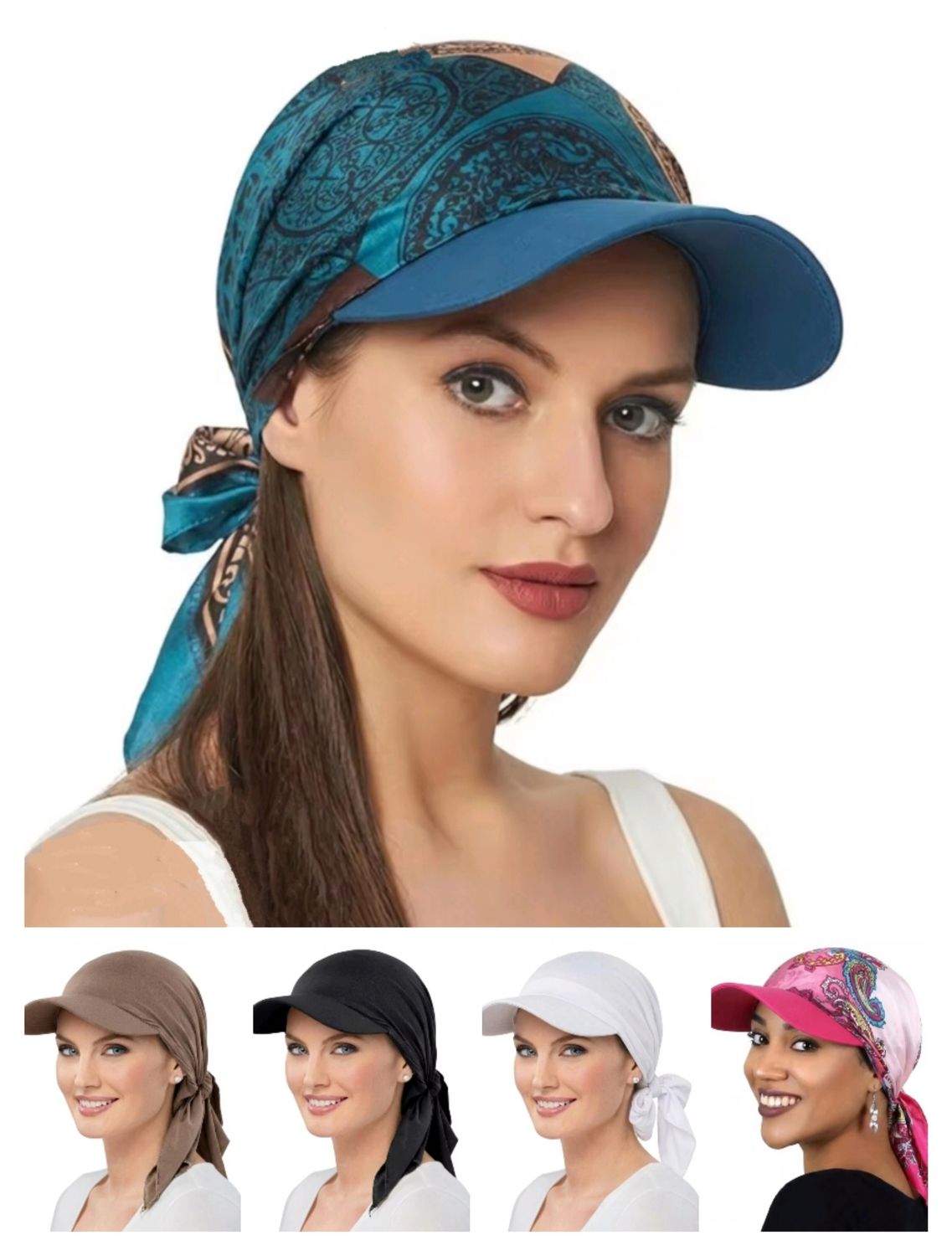 BRIM SATIN HAT TURBAN