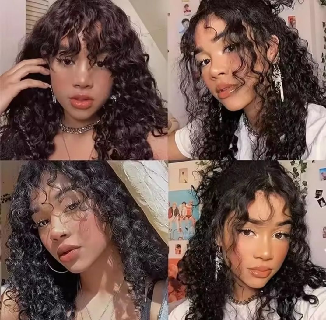 Lyn Wig | Chocolate Brown Curly Human Hair