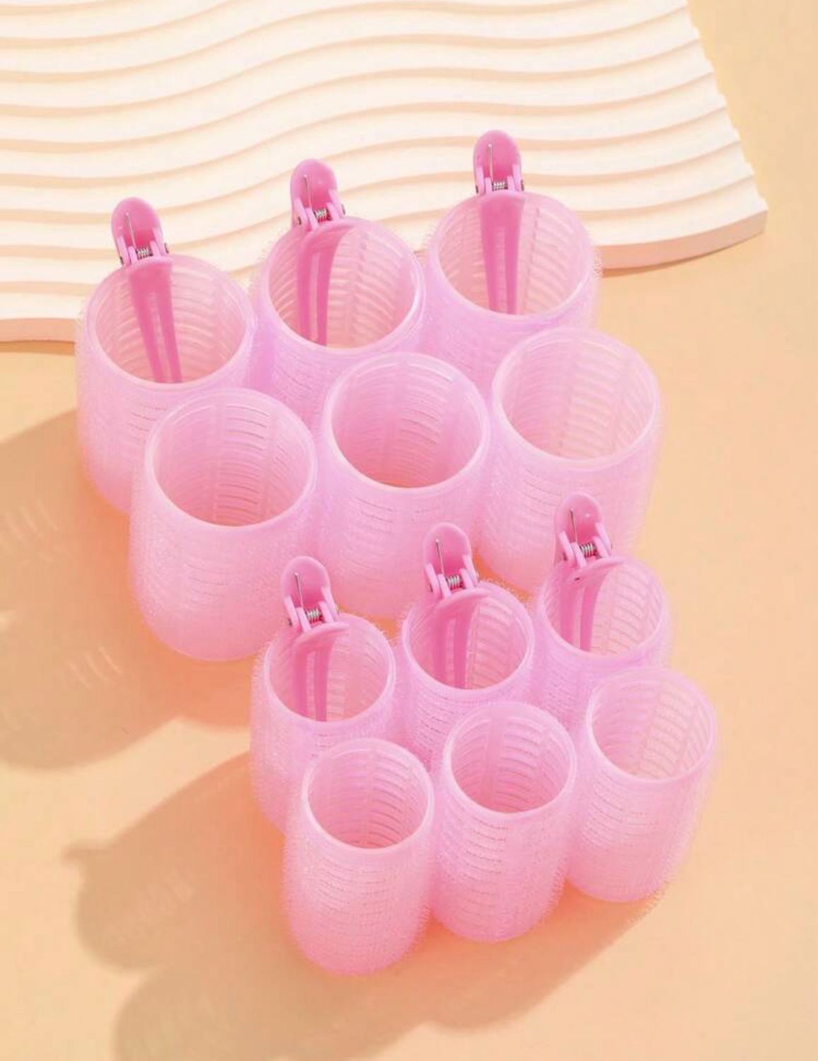 PINK HAIR ROLLERS