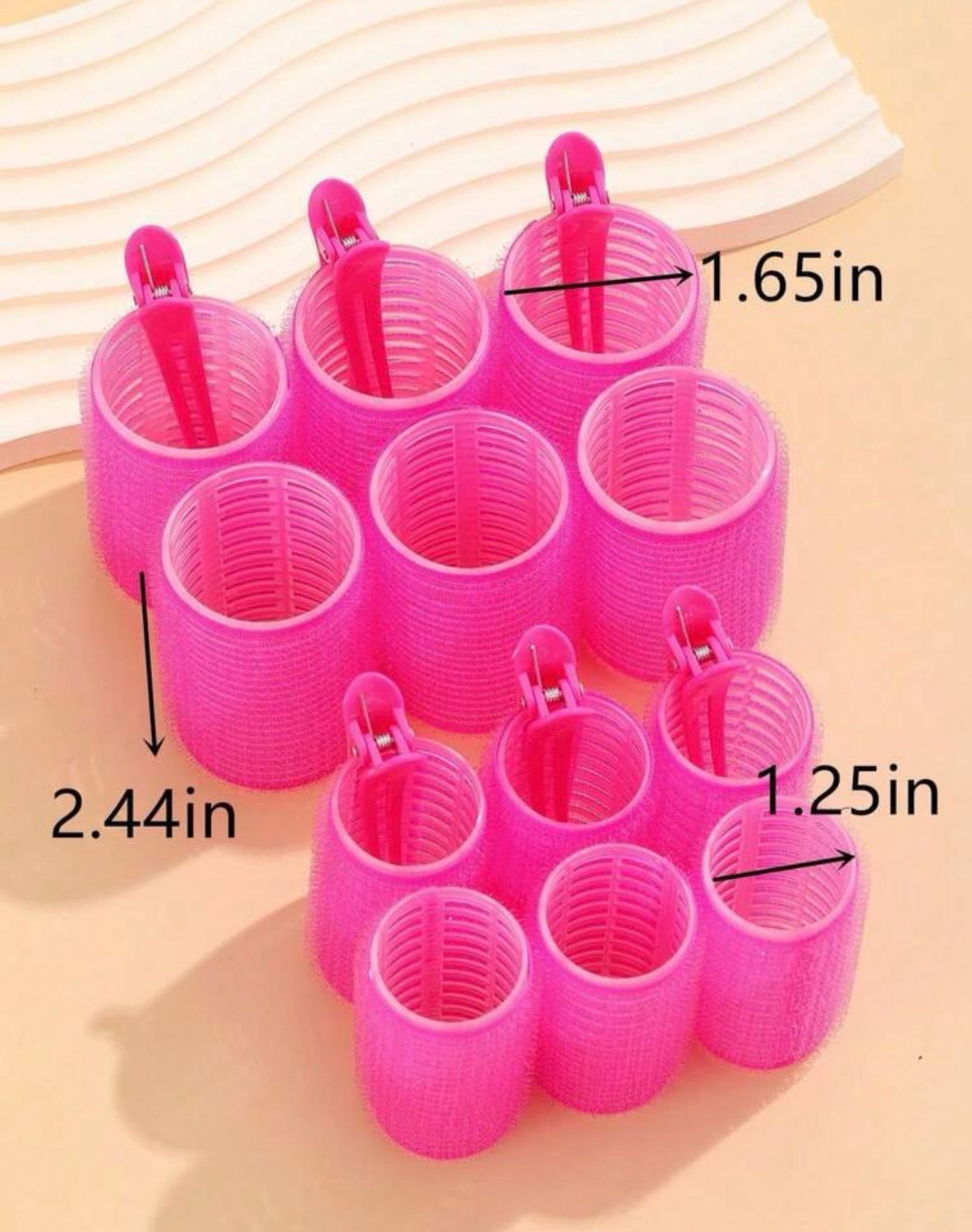 PINK HAIR ROLLERS