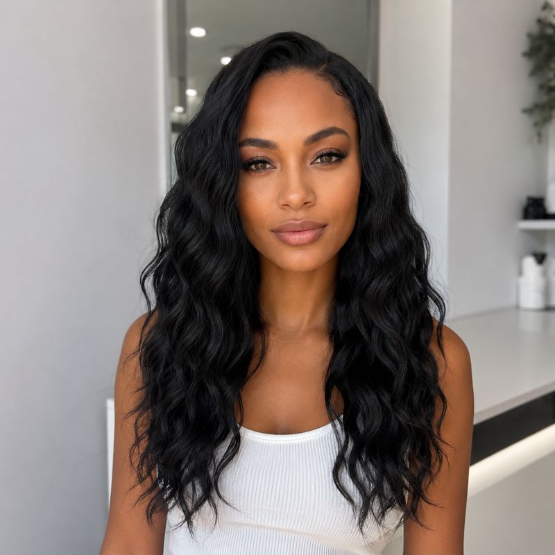 Candy Wig | Natural Black Free Part Lace Front 