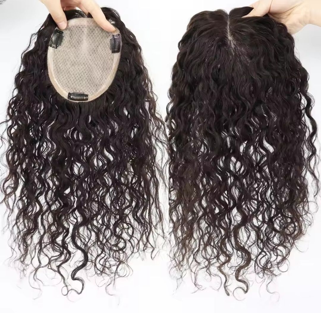 HUMAN HAIR TOPPER |  Silk Base 13x15cm