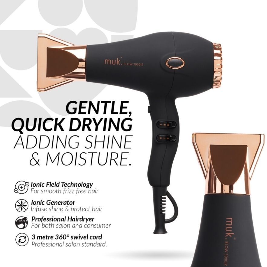 MUK BLOW 3900IR DRYER ROSE GOLD