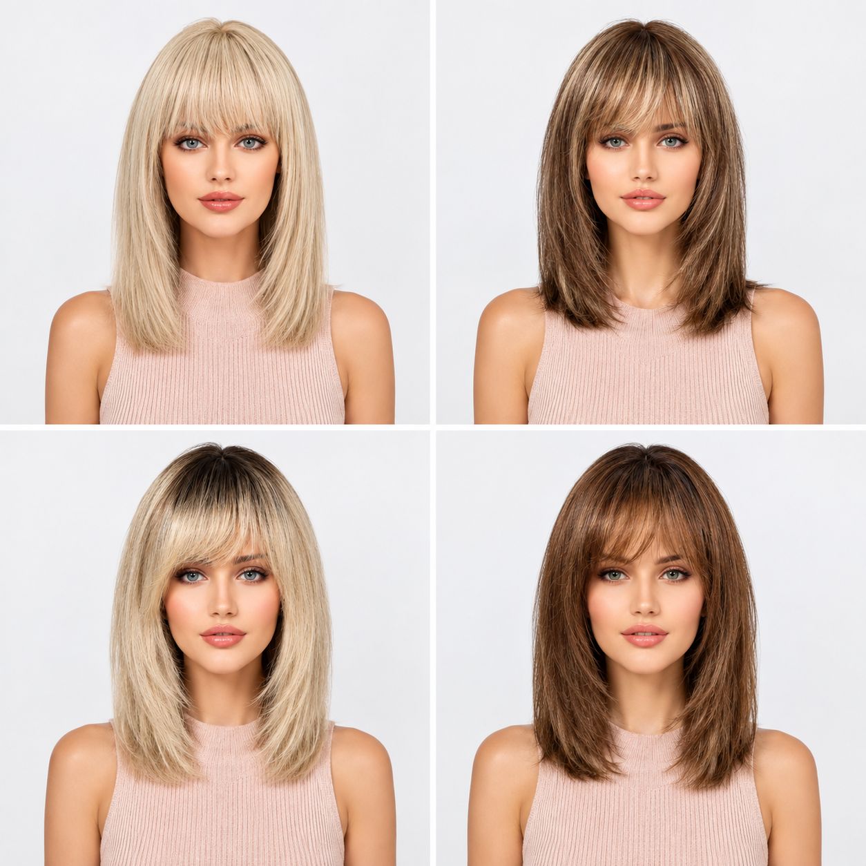 Michelle Wigs | Human Hair with Fringe