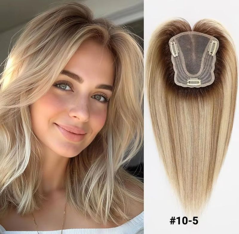 HUMAN HAIR TOPPER | Lace Base 