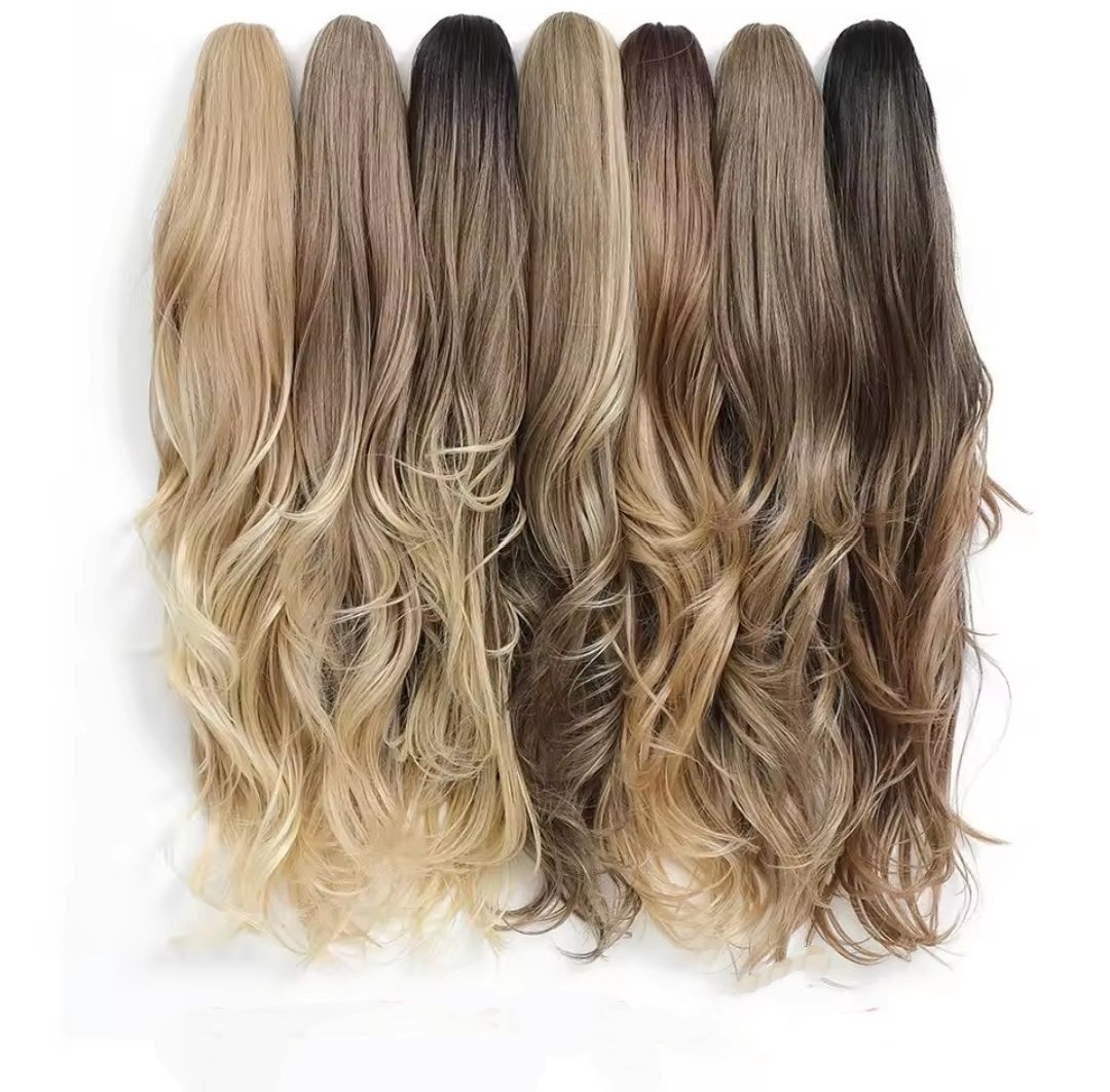 PONYTAIL EXTENSION CLAW ON STRAIGHT SYNTHETIC HAIR 26"