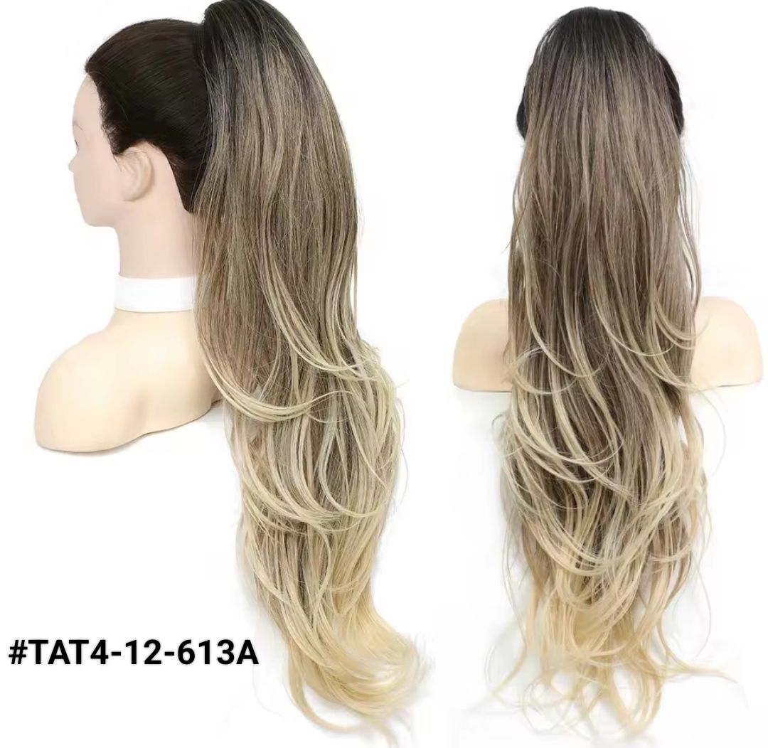 PONYTAIL EXTENSION CLAW ON STRAIGHT SYNTHETIC HAIR 26"