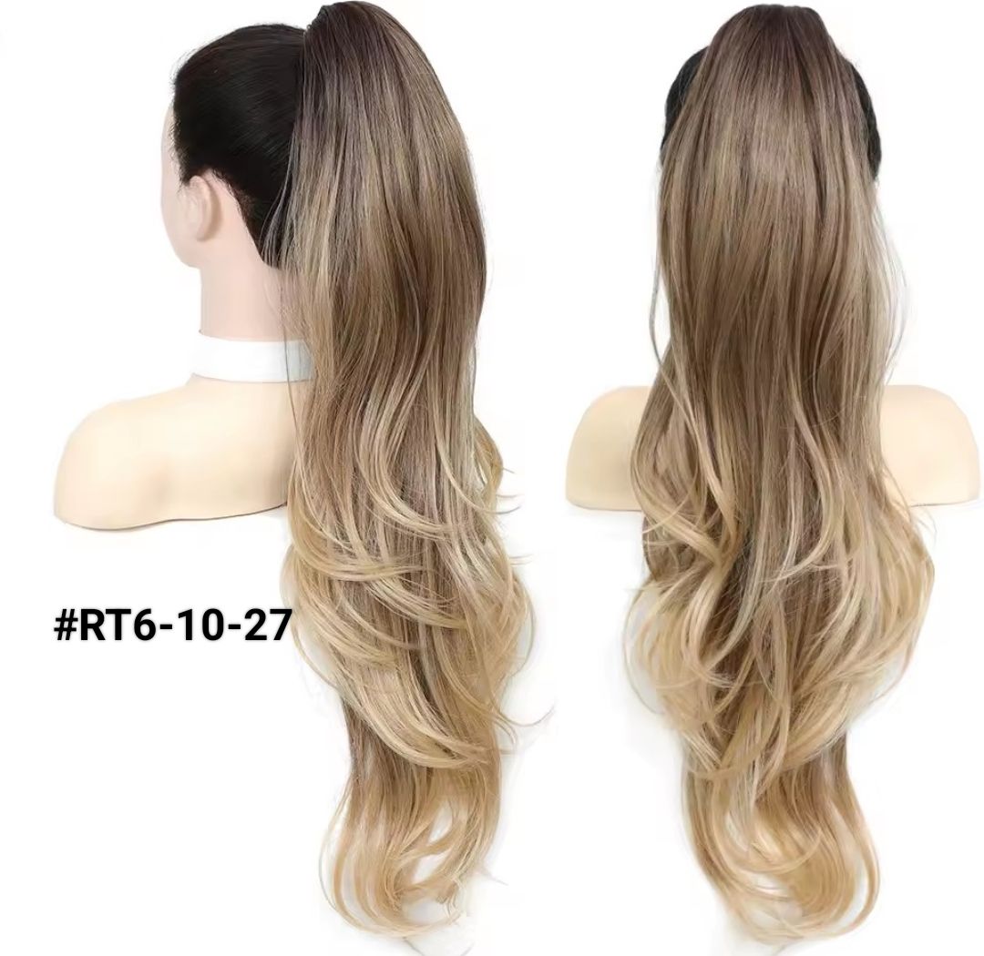 PONYTAIL EXTENSION CLAW ON STRAIGHT SYNTHETIC HAIR 26"
