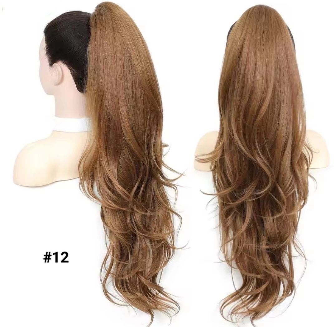 PONYTAIL EXTENSION CLAW ON STRAIGHT SYNTHETIC HAIR 26"
