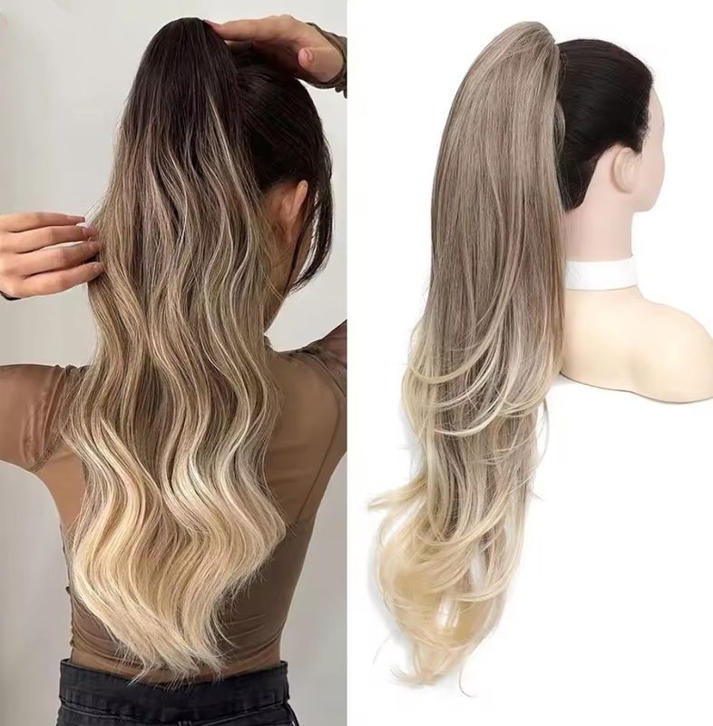 PONYTAIL EXTENSION CLAW ON STRAIGHT SYNTHETIC HAIR 26"