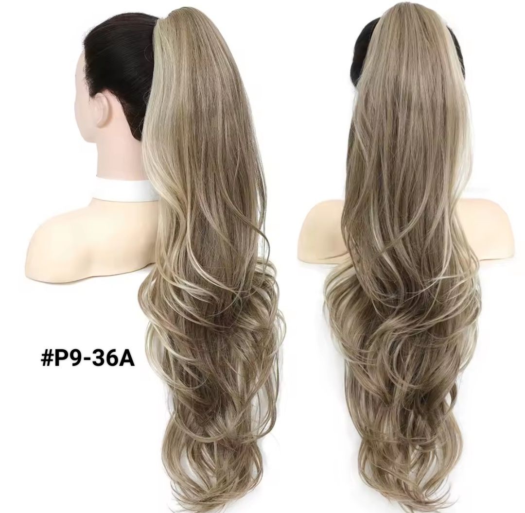 PONYTAIL EXTENSION CLAW ON STRAIGHT SYNTHETIC HAIR 26"