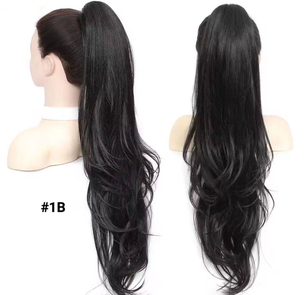 PONYTAIL EXTENSION CLAW ON STRAIGHT SYNTHETIC HAIR 26"