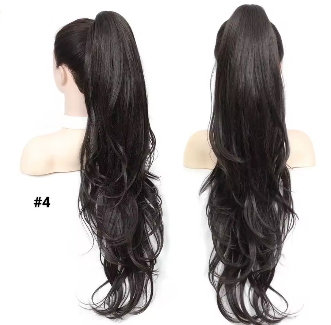 PONYTAIL EXTENSION CLAW ON STRAIGHT SYNTHETIC HAIR 26"