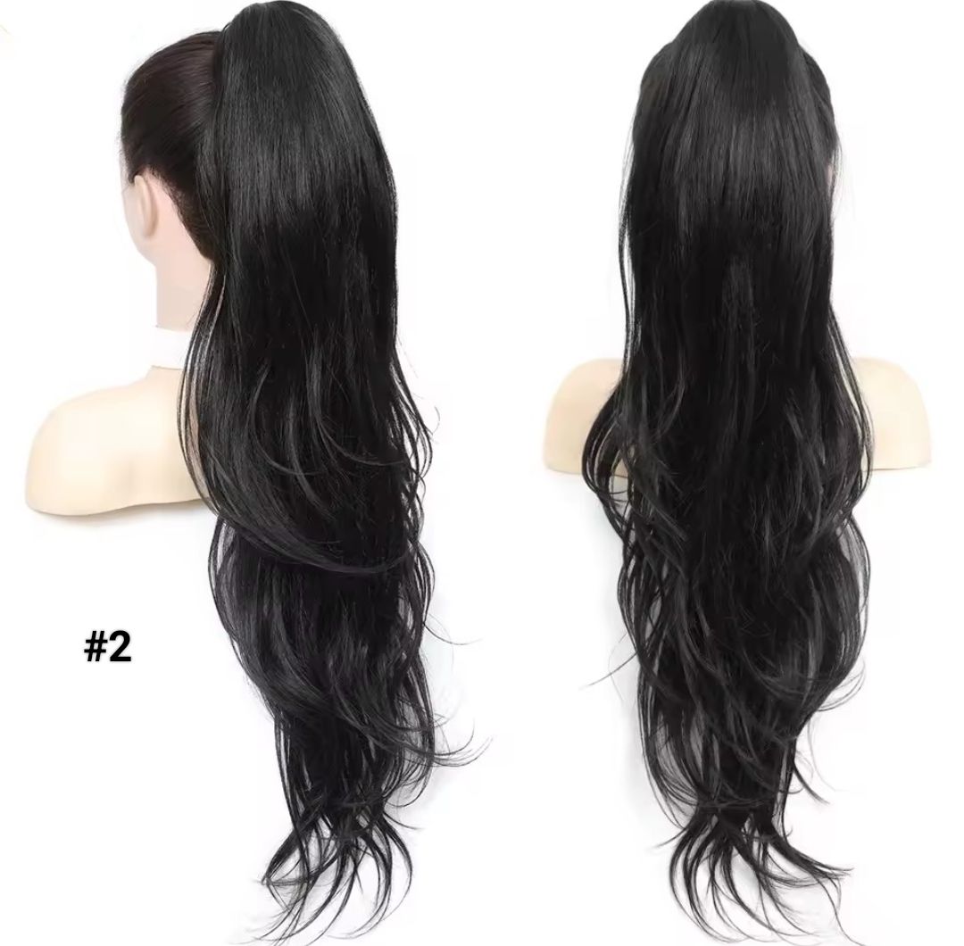 PONYTAIL EXTENSION CLAW ON STRAIGHT SYNTHETIC HAIR 26"