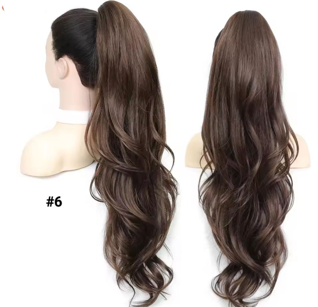 PONYTAIL EXTENSION CLAW ON STRAIGHT SYNTHETIC HAIR 26"