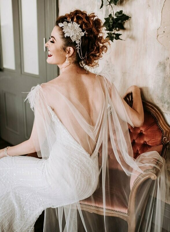 Ostrich Feather Cape