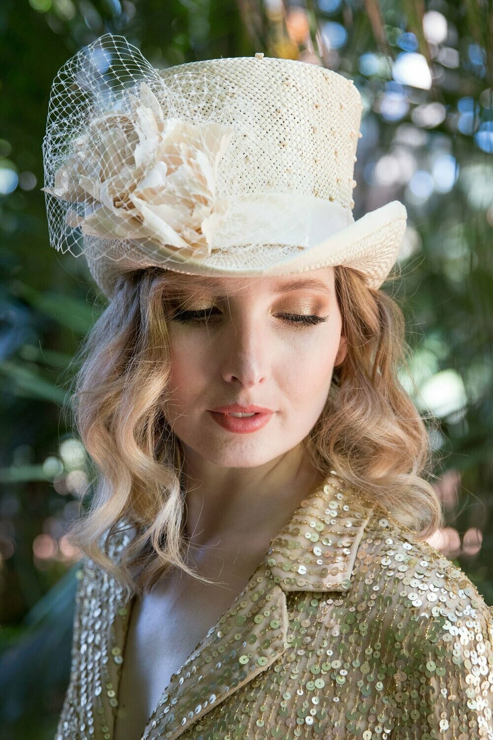 Peony top hat