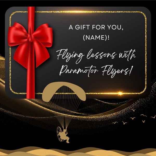 Gift Certificate For Paramotor Lessons Or Tandem Flights!