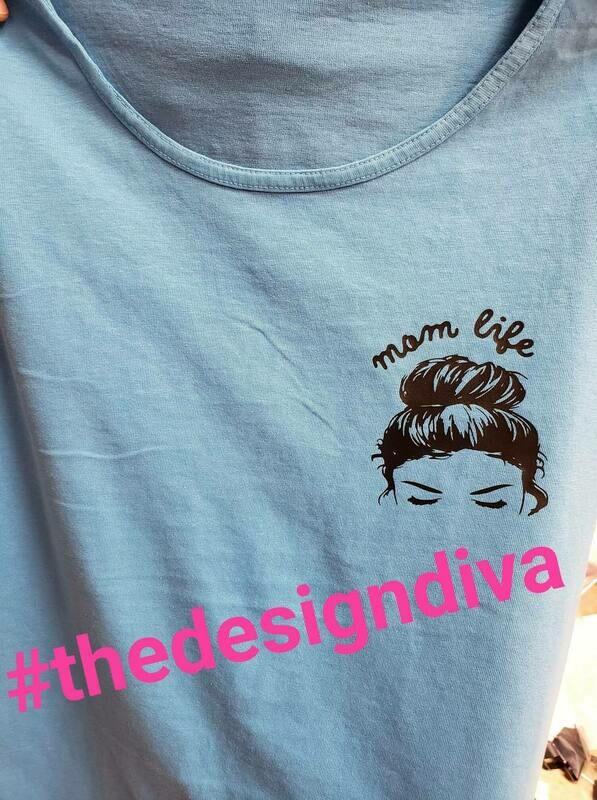 Mom life comfort color tank
