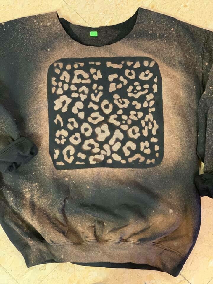 Leopard Bleached Sweatshirt