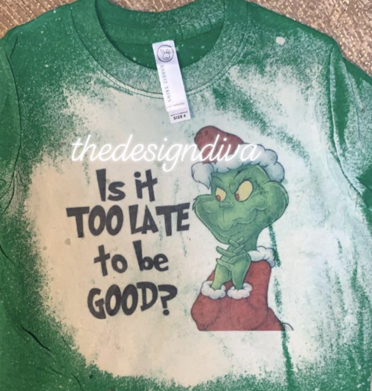 Is it Too Late To Be Good?  #grinch