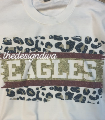 Eagles leopard with maroon/gold