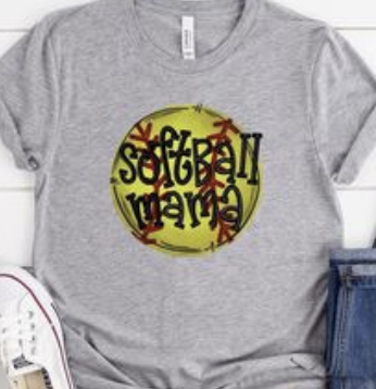 Softball Mama Ball Shirt