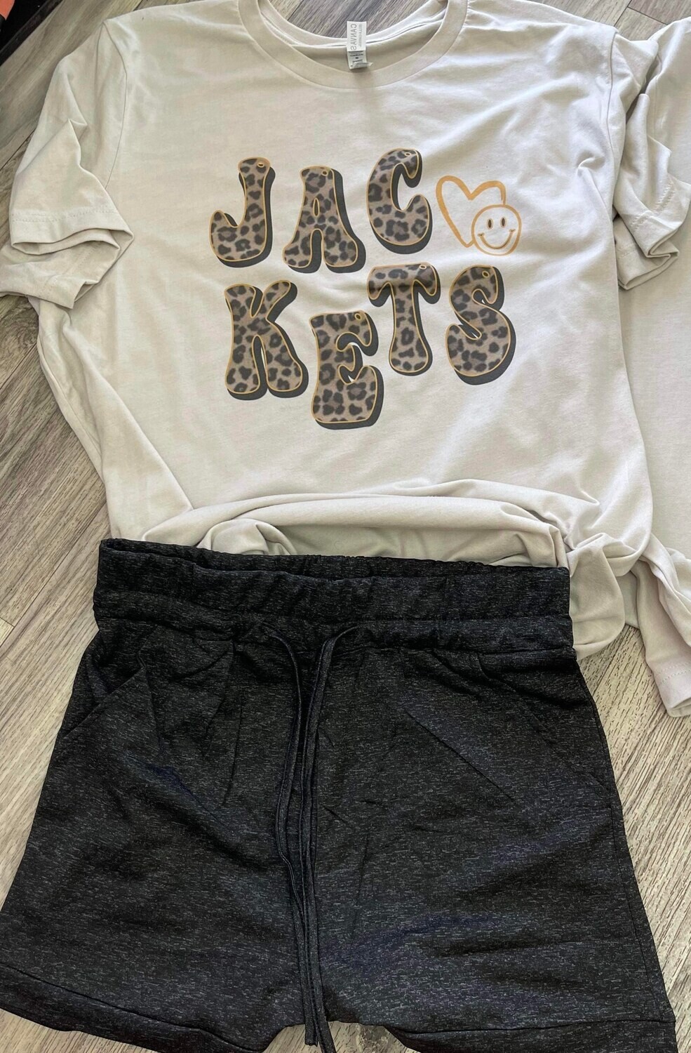 JACKETS in leopard letters