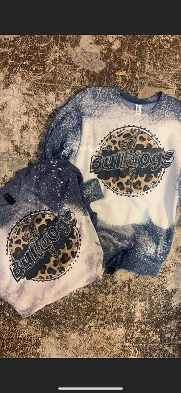 Bleached Bulldog Lightning Bolt Tee