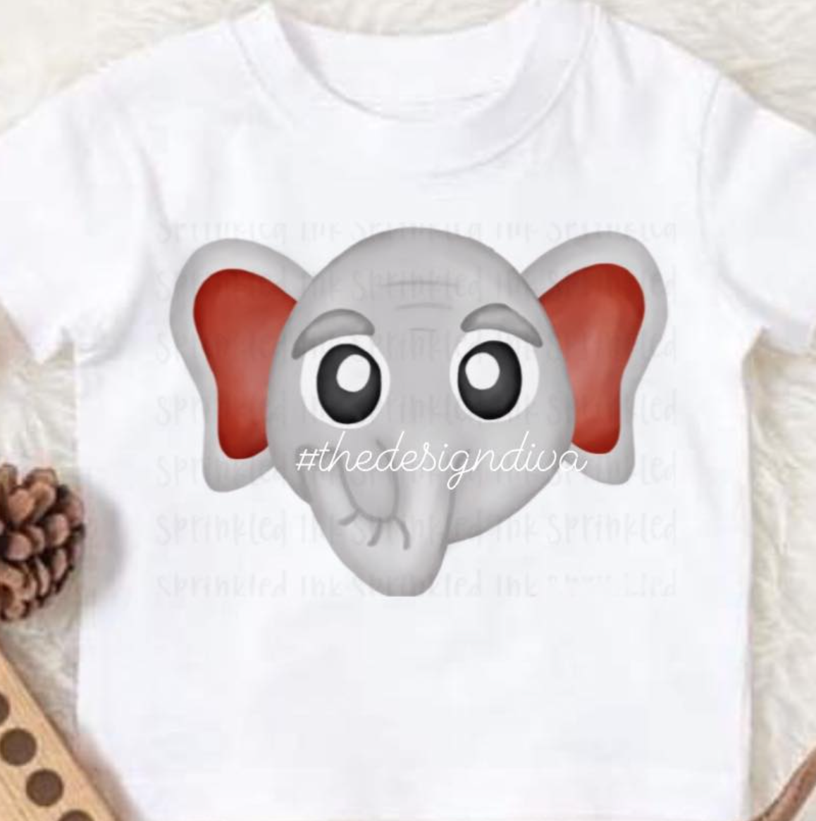 Watercolor Elephant Boy and Girl