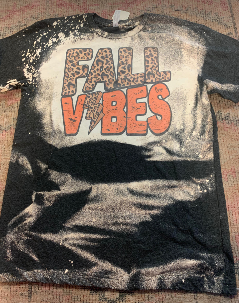 Fall Vibes Bleach Tee