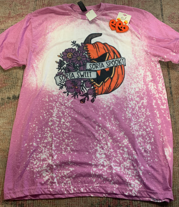 Sorta Sweet Sorta Spooky Bleach Tee