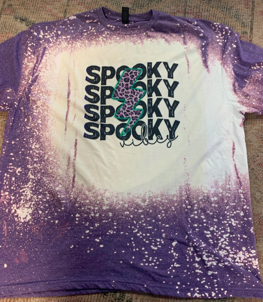 Spooky Vibes Bleach Tee