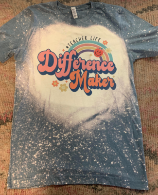 Difference Maker Bleach Tee