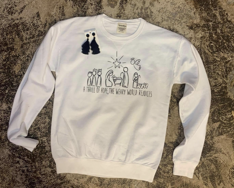 Nativity Scene Comfort Wash Sweatshirt