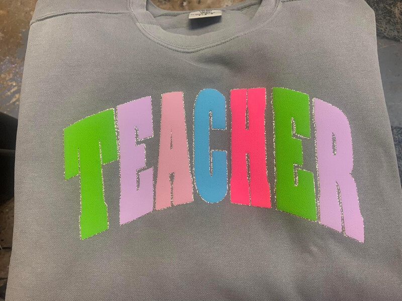 Teacher puff vinyl