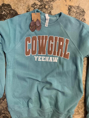 Cowgirl yeehaw puff vinyl