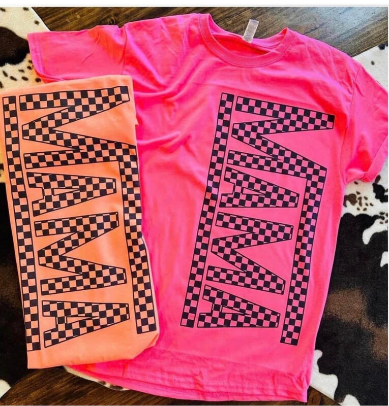 Mama checkered print