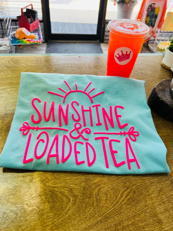 Sunshine and loaded tea