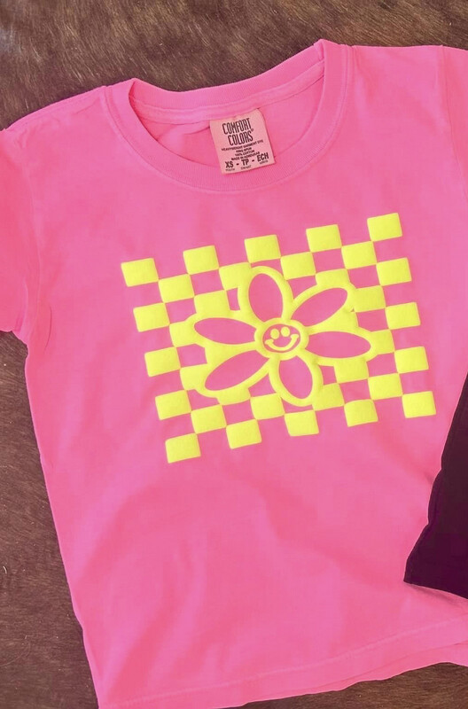 Smiley flower kids puff