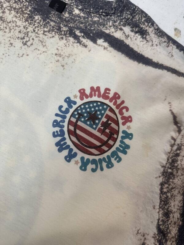 America smiley bleached