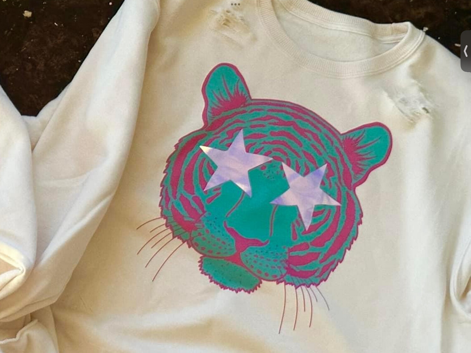 Vintage blue tiger