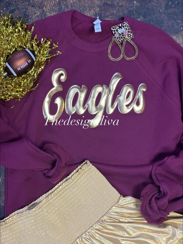 Eagles metallic puff sweatshirt