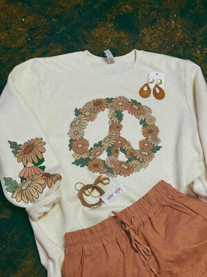 Flower peace sweatshirt