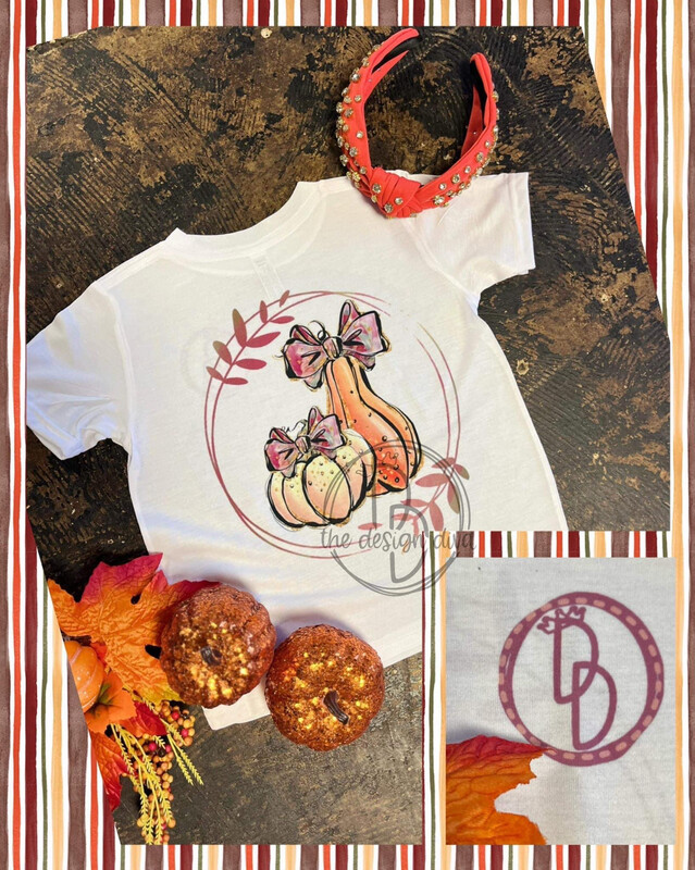 Youth girl pumpkins