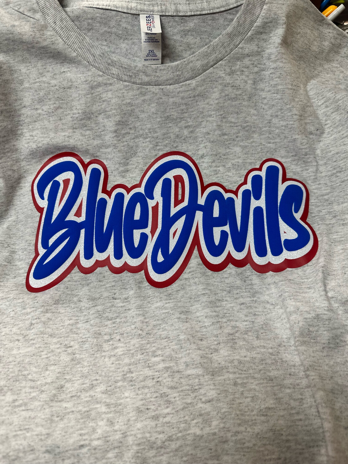 Cordova blue devils script puff