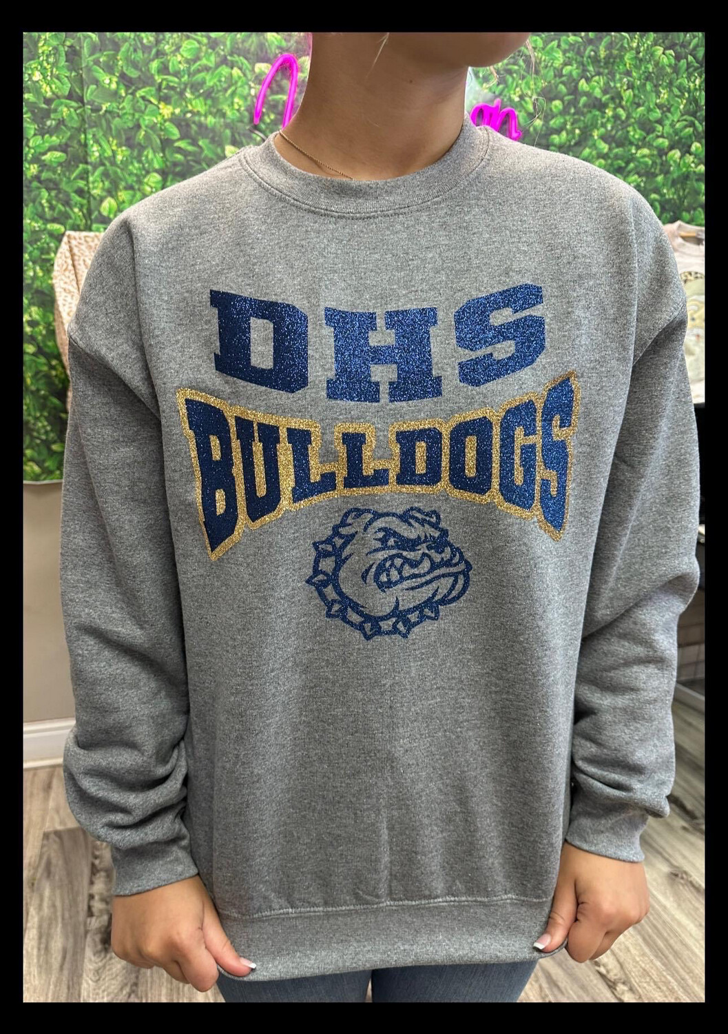 School name &amp; mascot glitter