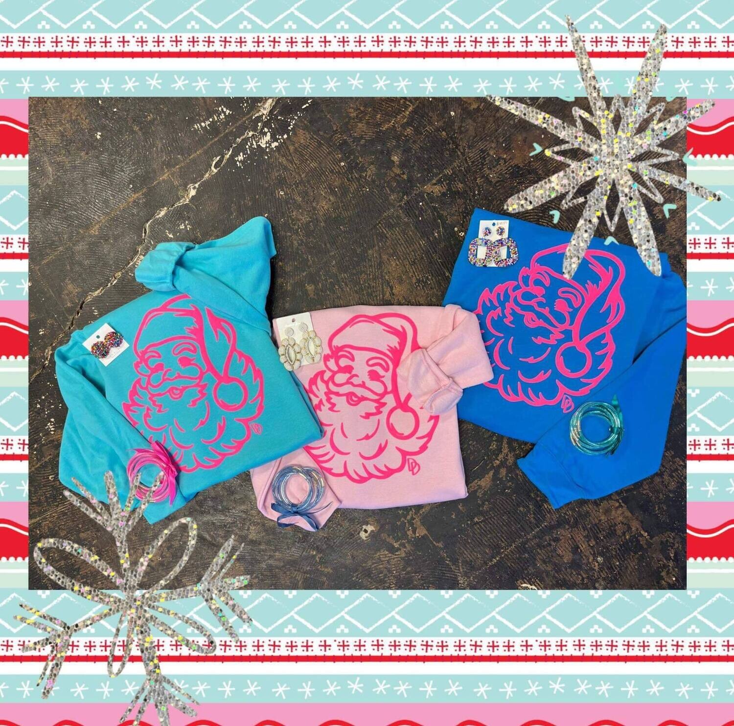 Santa pink puff