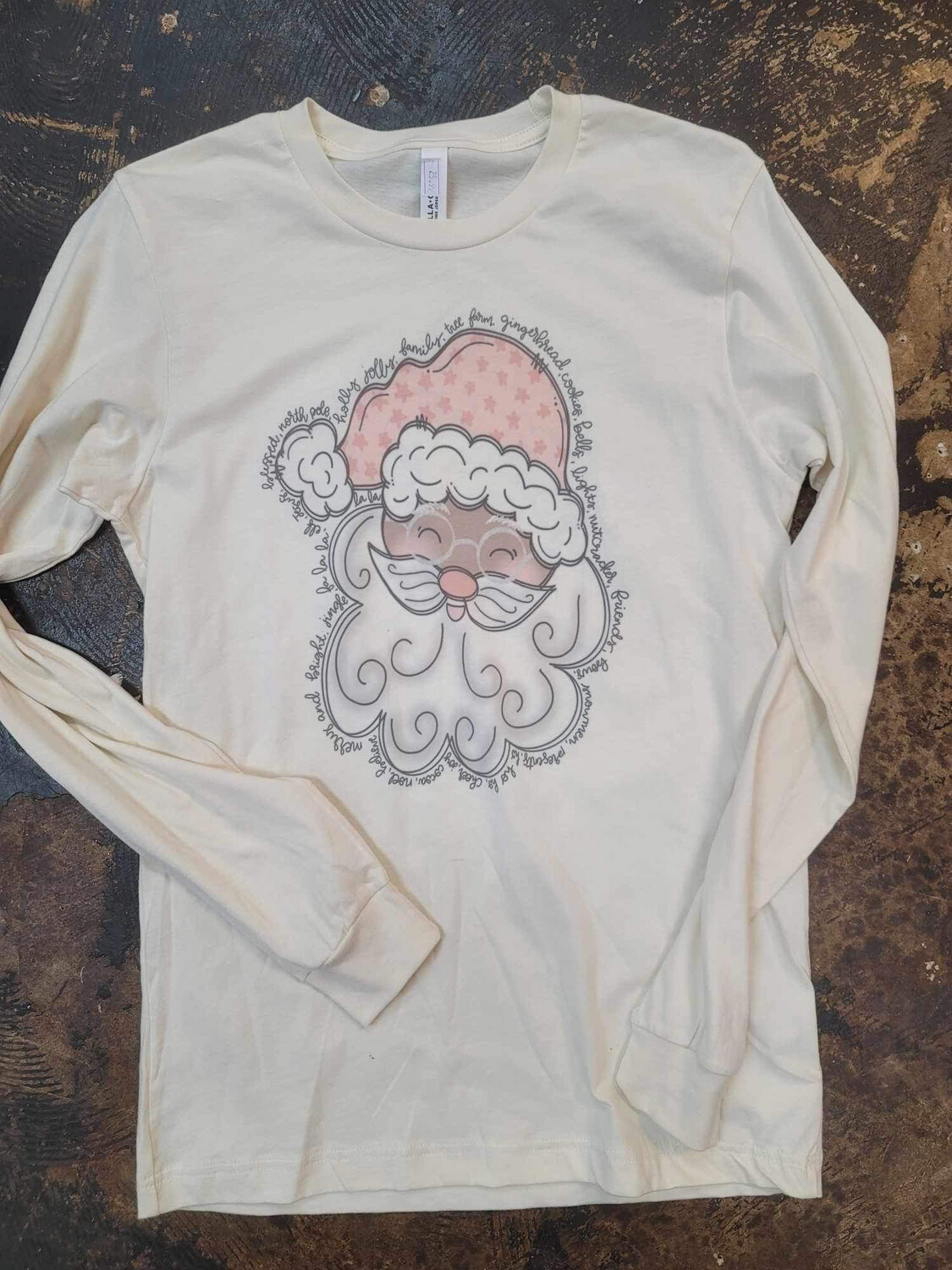 Santa with writing