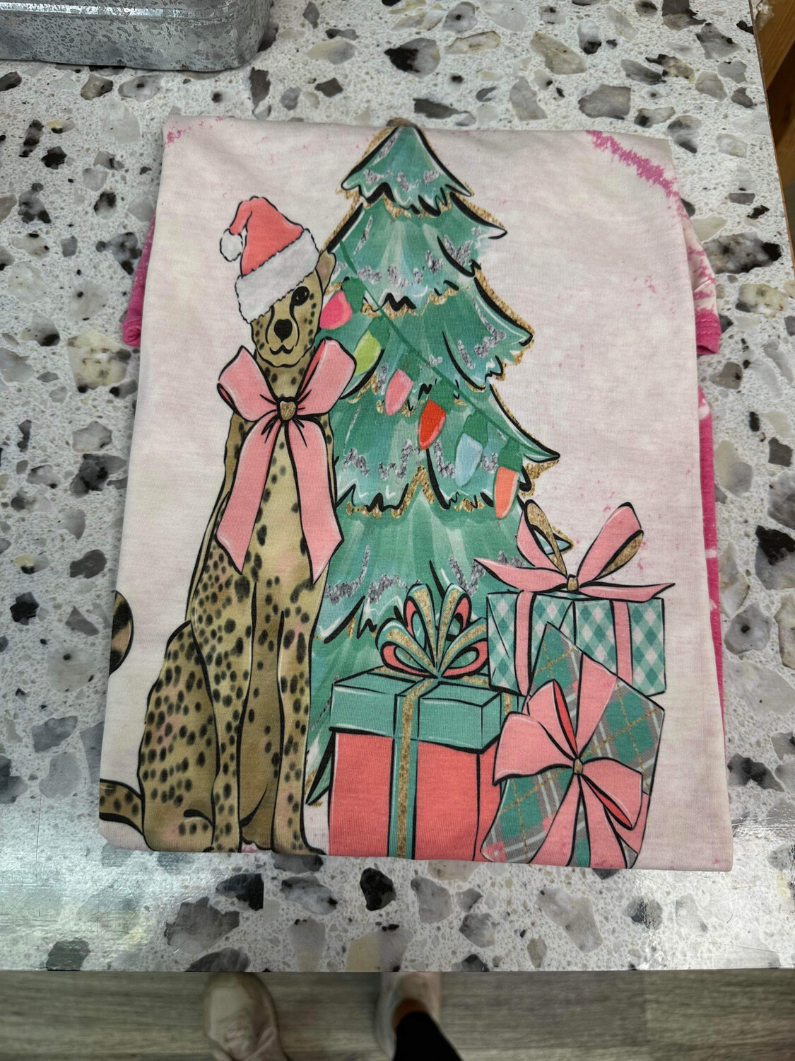Leopard With Christmas Tree